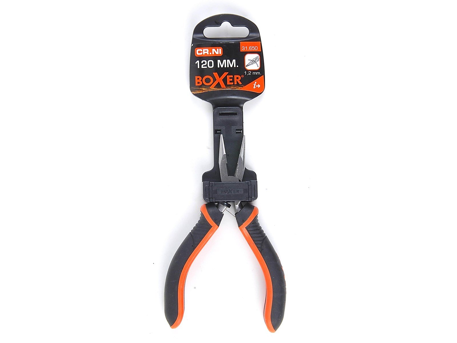Boxer Mini long nose plier - electronic 120 mm. Boxer Mini long nose plier - electronic 120 mm.